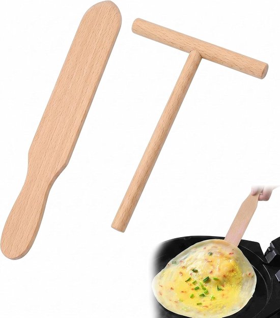 Spatels voor crêpes en pannenkoeken, deegdispenser, hark, strooier, keukengereedschap