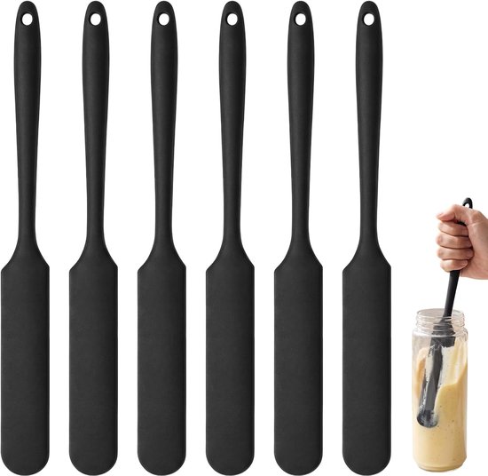 Spatels, voor Het Mengen, Schrapen en Smeren Zwart