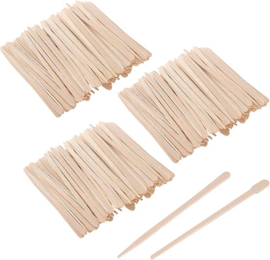 Spatels voor het waxen van wenkbrauwen, 88 mm houten stokjes, waxing applicator, kleine houten stokjes voor wax ontharing, houthandwerk