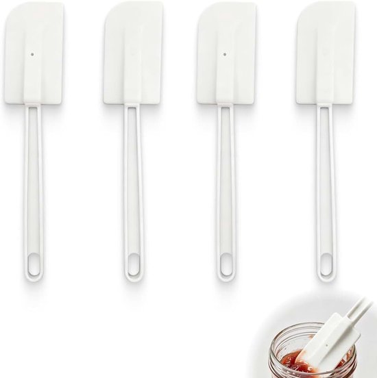 Spatels voor koken en bakken, deegschraper en spatel van siliconen, keukenschraper voor deeg, crème en roeren, hittebestendig, flexibel, naadloos design voor de keuken