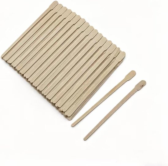 Spatels voor waxen, houten stokjes en mondspatel, waxspatel en waxstick, houten ijsstokjes, cosmetische sticks voor ontharing, crèmes en knutselen