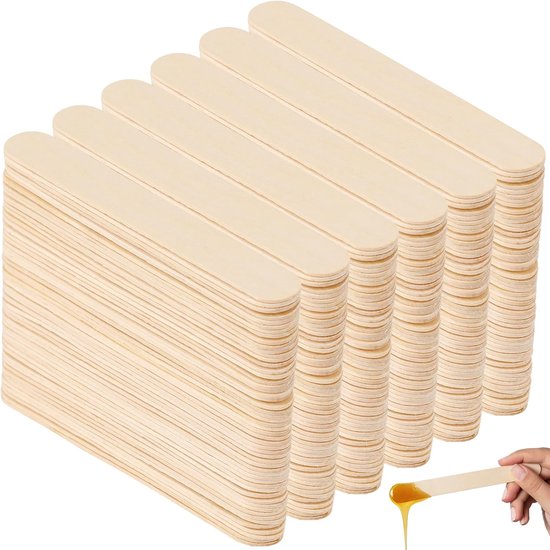 Spatels voor waxen, houten stokjes waxen