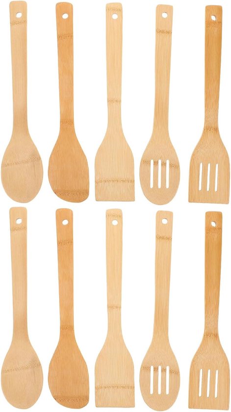 Spatelset: antiaanbakspatel - keuken-ei-schraper - kookgerei met lange steel - schuimspaan voor bakken, omdraaien, serveren, schrapen, draaien