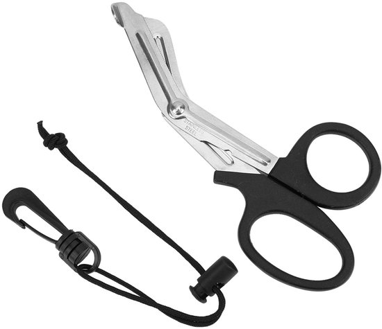 SPHProducts - Duikschaar - Onderwaterschaar - Reddingsschaar met roterende haak - Roestvrij staal - Onderwatersnijgereedschap - Geschikt voor duikers van Merkloos