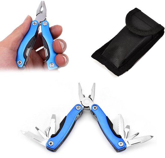 SPHProducts - Multifunctionele Tang - 11-in-1 Rvs Gereedschap met Oxford Tas - Perfect voor Kamperen en Hiken - Gereedschap - Handig en veelzijdig - In... van Merkloos