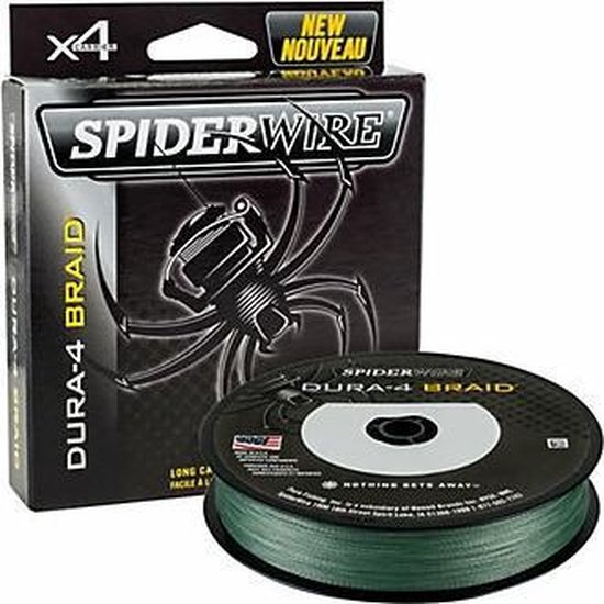 Spiderwire dura-4 braid | Vislijn groen | 0.17mm | 15kg trekkracht | Gevlochten lijn | 300 meter van Merkloos