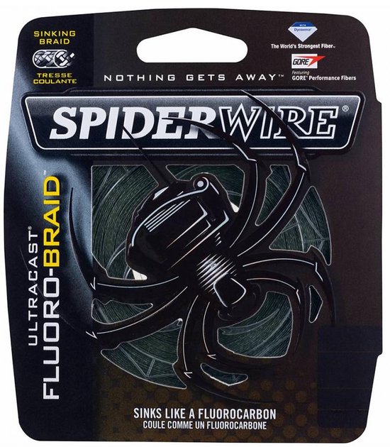 SpiderWire Fluorobraid Green - Gevlochten Lijn Zinkend - Dyneema Vislijn - Visdraad - 0.20mm 14,556kg 270m