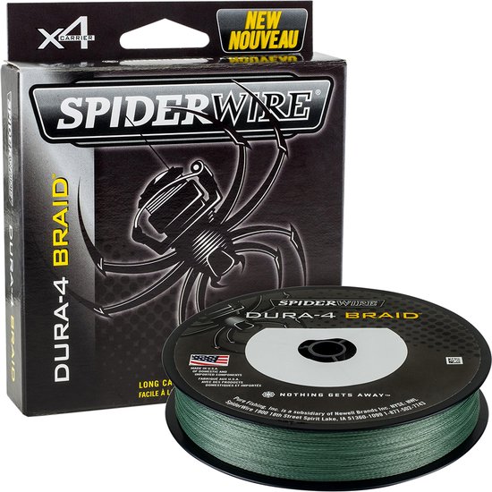 Spiderwire - Lijn gevlochten Dura4 Braid - 300m - Green - Spiderwire van Merkloos