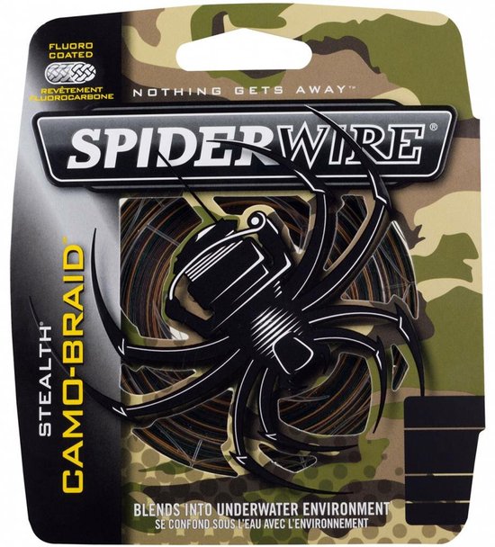 SpiderWire Stealth Camo - Gevlochten Lijn - Dyneema Vislijn - Visdraad - 0.25mm 18.92kg 270m