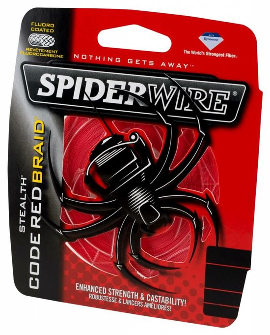 SpiderWire Stealth Code Red - Gevlochten Lijn - Dyneema Vislijn - Visdraad - 0.35mm 30.72kg 270m