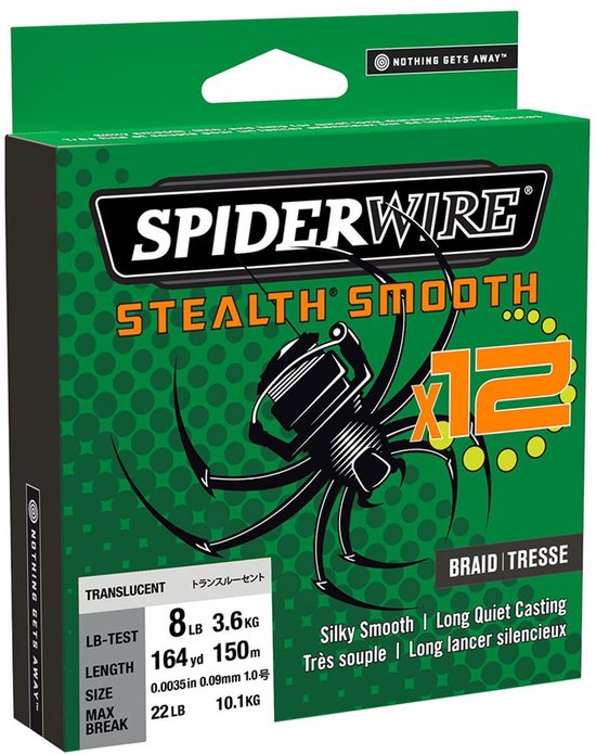 Spiderwire Stealth Smooth 12 Vlecht 150 M Geel 0.900 mm van Merkloos
