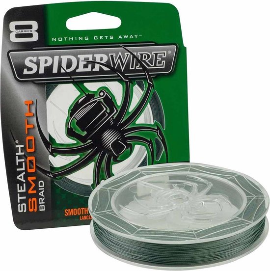 SpiderWire Stealth Smooth 8 - Moss Green - 12.7kg - 0.13mm - 300m - Groen van Spiderwire
