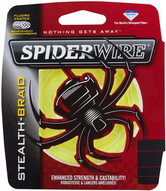 SpiderWire Stealth Yellow - Gevlochten Lijn - Dyneema Vislijn - 0.17mm 11,62kg 135m