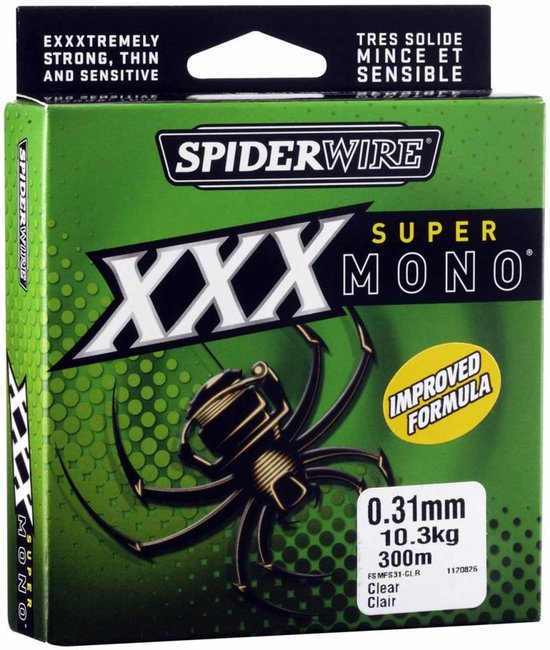 SpiderWire Super Mono XXX - Nylon Lijn - Vislijn 0.22mm 5.60kg 300m
