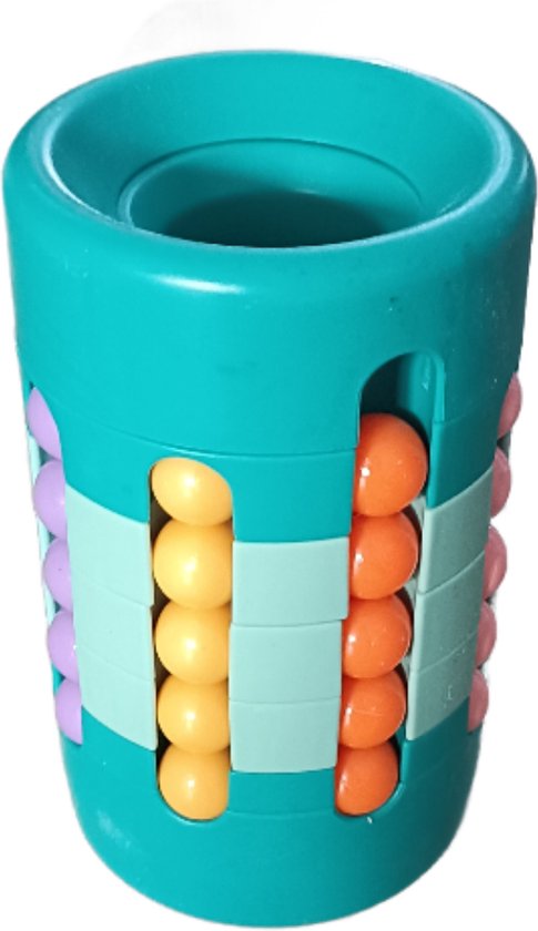 Spinner - educatief - pennenhouder - Magic cube - magic beans - groen van Merkloos