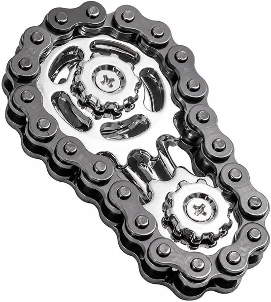 Spinner ketting, 1 stuk, draaibare kettingring in zwart, 6 x 3,5 x 1,1 cm, stil, compact, voor kantoor en reizen