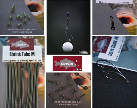 Spinner Rig Kit #4 - 5 onderdelen - Alles om je eigen Ronnie Rig Hook Section te maken! - Voordeelpakket - Karper onderlijn - Rigmateriaal