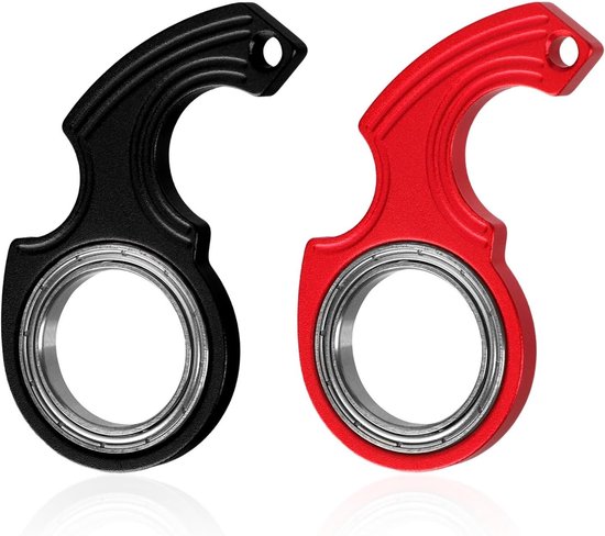 Spinner Toys Sleutelhanger Set van 2 - Stressverlichting Speelgoed voor Kinderen en Volwassenen - Perfecte Cadeaus voor Ontspanning en Vermindering van Angst van Merkloos