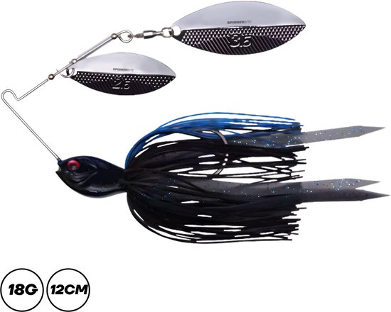 SpinnerBite™ PRO1.01 - 18G - 12CM - Premium Spinnerbait - 2 Lepels - Hoogwaardige details - kunstaas - kunstaas roofvis - snoek - hengelsport van Merkloos