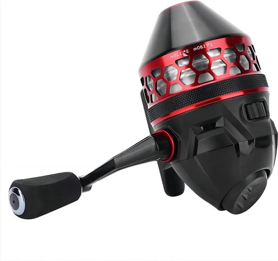 Spinning vismolen voor zout en zoet water - Metalen vis reel spinmolen met visaccessoires . van Merkloos