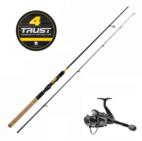 Spinset - Combo - LFT - Sense - Predator Spin - 210cm + Wave 2000 molen - Hengelset van LFT