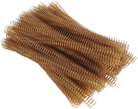 Spiraalbindspoel - 19 mm - 4:1 pitch - 100 stuks - Goud