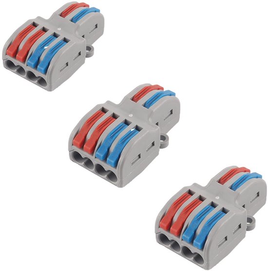 SPL-42 2-in-4 Out verbindingsklem met hendel, verbindingsklem, snelverbinder, compact, stekkerklemmen, kabelstekker, klemmen, elektrisch, SPL-42 (3)