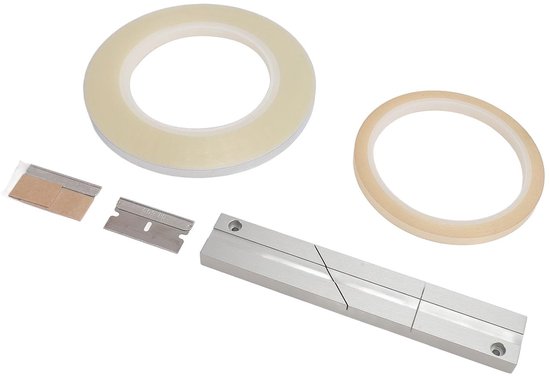 Splicing Block Kit 1/4 Inch voor Open Reel Tape, Inclusief Splicing Tape en Snijblad voor Audio Media