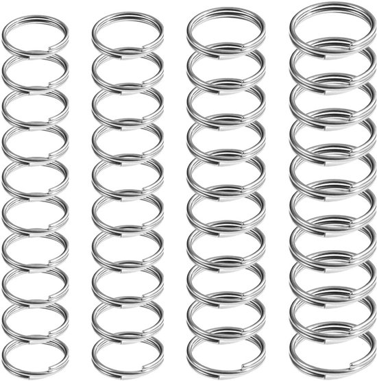 Split Rings 400 stuks 6/8/10/12mm, Mini O Ringen met Dubbele Lussen voor Sleutelhangers, Sieraden, Armbanden en Creatieve DIY Projecten
