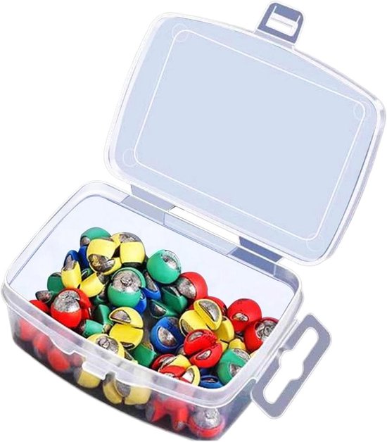 Splitlood Vislood Kit - Gewichten Set - Vissen - Antislip Ontwerp - 50 stuks - Gekleurd