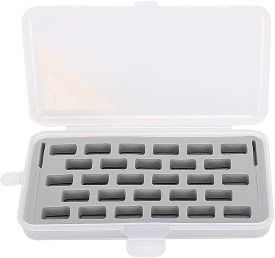 Spoel Case, Plastic Opbergdoos 28 Slots voor Craft Gebruik