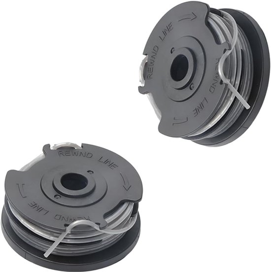 Spoel compatibel met Bosch Art 24, 27, 30 en Art 30-36, sleufdraadspoel, lengte 6 m, diameter 1,6 mm, draadspoelen voor grastrimmers (2 stuks)