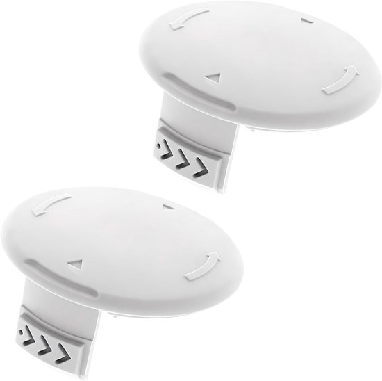Spoel Cover Set, 2 stuks AC14HCA Spoel Cover Cap voor Grastrimmer, Compatibel met Ryobi One Plus+ String Trimmer 18V 24V 40V RY40204 RY40220 ZRP2080