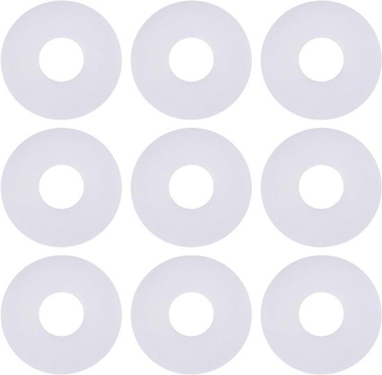 Spoel O-Ring Pakking voor 6 mm spoel-as - 50 Stuks - PTFE-wit - Front Drag Reel - Profiel - Witte Spoel - Compatibel met FOX en Penn - Geschikt voor 6 mm Rollen.
