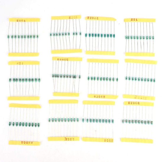 Spoel Set - Elektrische Ring Spoel - Elektronica Projecten - 12 Soorten Kleur Ring - 120 Stuks - Diverse Kleuren van Merkloos