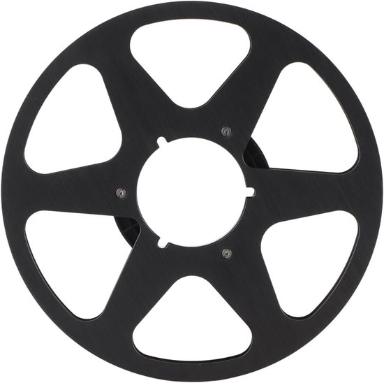 Spoel voor tapes - Opname spoel - Muziek opnemen - Aluminiumlegering constructie - 10 inch diameter - Zwart