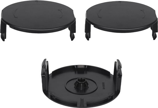 Spoelafdekking 1600A01R5J geschikt voor Bosch UniversalGrassCut 18/18-26/18-260 grastrimmer, compatibel met Bosch F016800570 draadspoel (3 stuks)