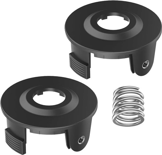 Spoelafdekking compatibel met Makita 196146-9/195858-1, vervangende trimmerkap voor Makita accu-sense 18V DUR181Z, DUR181RF, DUR181 (2 spoelkappen + 1 veer)