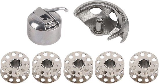 Spoelcapsule w6, spoel capsule W6, naaigaren onderdelen scheepshaak spoelcapsule, spoel doos set klasse 15 hendel deel #6510 voor 158.19461, Sewing Notions & Supplies Spoelen