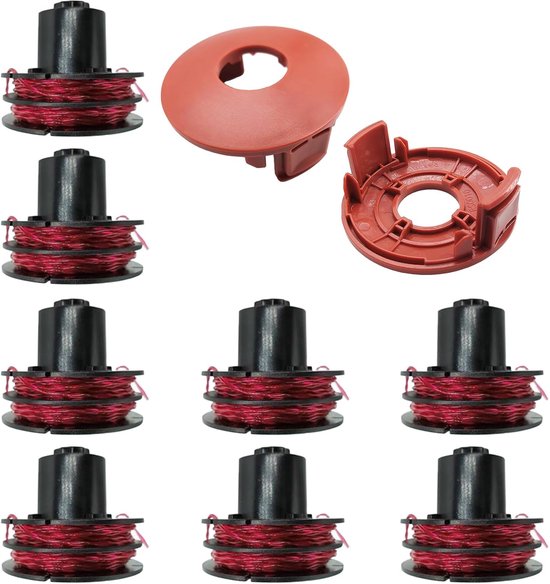 Spoelen en RS0010 doppen voor AL-KO GTE 350/450/550 (8 spoelen + 2 doppen)