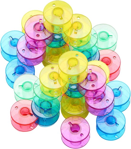 Spoelen, kunststof spoelen, huishoudelijke naaimachineaccessoires, duurzame naai-accessoires