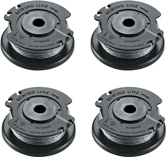Spoelen (Ø 1,6 mm 4,9 m lengte), reservespoel compatibel met Bosch accu-grastrimmer EasyGrassCut 23/26/18/18-230/18-260/18-26, geschikt voor accu-grastrimmer EasyGrassCut
