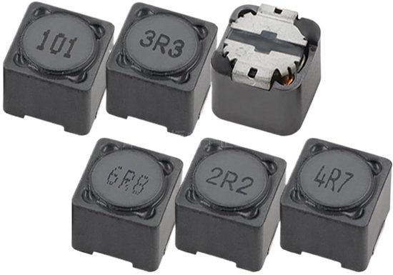 Spoelen Set - Componenten Assortiment - Elektronische Circuits - Afgeschermde Constructie - 50 Stuks - Zwart
