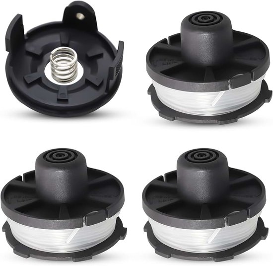 Spoelen, vervangt Makita 196146-9/195858-1 draadspoelen, compatibel met Makita accuense 18V DUR181Z, DUR181, DUR181RF grastrimmer, draadspoelen met spoelafdekking (3 stuks)