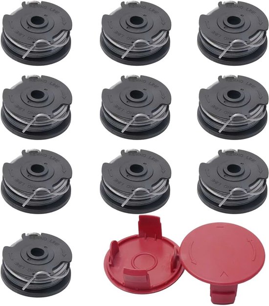 Spoelen voor BOSCH ART30-36LI, AdvancedGrassCut36, ART 24, ART 27, ART 30, ART24+, ART27+, ART30+ (10 spoelen +2 doppen)
