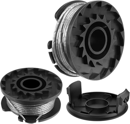 Spoelen voor Bosch EasyGrassCut 18 23 26 Art 23 26 grastrimmer, spoelen voor draadsnijder (BOSCH F016800569 / F16800385, 2 stuks)