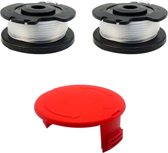 Spoelen voor grastrimmer + 1 rode kap, reservespoel van flexibel nylon voor bosmaaier, accessoires voor tuin en gazon
