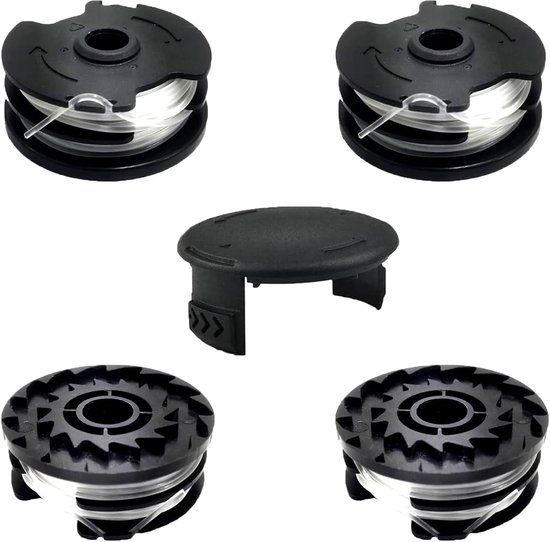 Spoelen voor LIDL Parkside, met 1 dop, nylon draad vervangingsspoel voor LIDL Parkside trimmer grasmaaier PRTA 20-Li A1, B2, C3; PRT 550 A1, A3; PRT 300 A1-2x4m 1,6mm