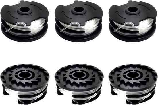 Spoelen voor LIDL Parkside, nylondraden reservespoel voor LIDL Parkside trimmer PRTA 20-Li A1, B2, C3; PRT 550 A1, A3; PRT 300 A1 - 2 x 4 m 1,6 mm