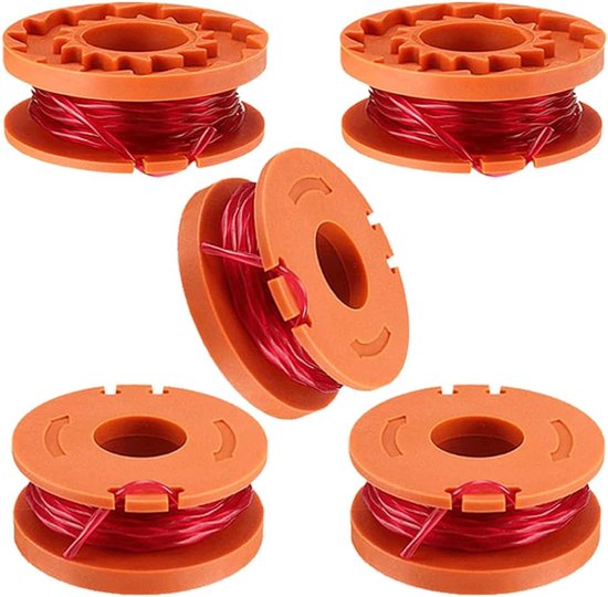 Spoelen voor sterke reserveringsdraden, diameter en spoelen, draad voor bosmaaier, compatibel met Worx, zoals WG150, WG151, WG151.5, WG152, WG153, WG154, WG155, WG155.5